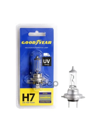 Лампа Галогеновая H7 24V  70W Goodyear Px26d (Блистер) (Gy017241) GOODYEAR арт. GY017241