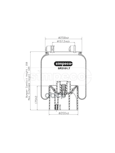 ППодушка 4157Np05 Ror (С Пластиковым Стаканом) SIMPECO арт. SP21017043