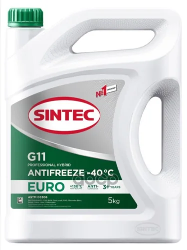 Антифриз Sintec Euro G11   (5 Кг) -40*С (Зелёный) (990554) SINTEC арт. 990554