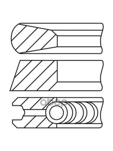 *Комплект Поршневых Колец Daf 2.5X3.5x3.5 Xf Mx13 Euro 6 Goetze арт. 0844960000