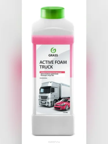 Автошампунь Grass Active Foam Truck Для Бесконтактной Мойки Упаковка 12Шт Концентрат ( 1 Кг) (11 GraSS арт. 113190