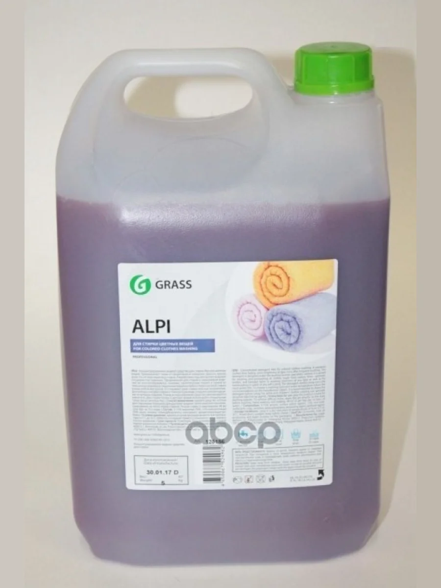 Средство Для Стирки Grass Alpi Color Gel ( 5 Кг.) Для Цветных Вещей, Гель-Концентрат, Канистра (12 GraSS арт. 125186  в Керчи Республика Крым