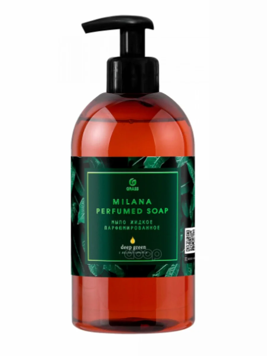Мыло Жидкое Парфюмированное Grass Milana Green Deep С Маслом Конопли ( 300 Мл.) С Дозатором (12550 GraSS арт. 125502  в Керчи Республика Крым