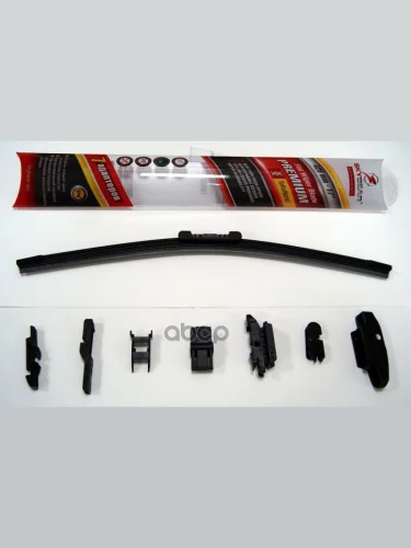 Щетка Стеклоочистителя 430 Мм17 Бескаркасная Skybear Premium 7 Адаптеров (701170) SKYBEAR арт. 701170