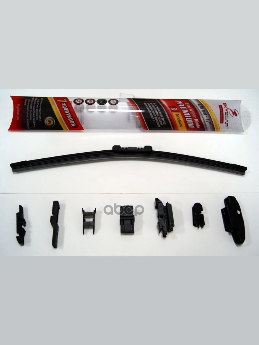 Щетка Стеклоочистителя 430 Мм17 Бескаркасная Skybear Premium 7 Адаптеров (701170) SKYBEAR арт. 701170  в Керчи Республика Крым