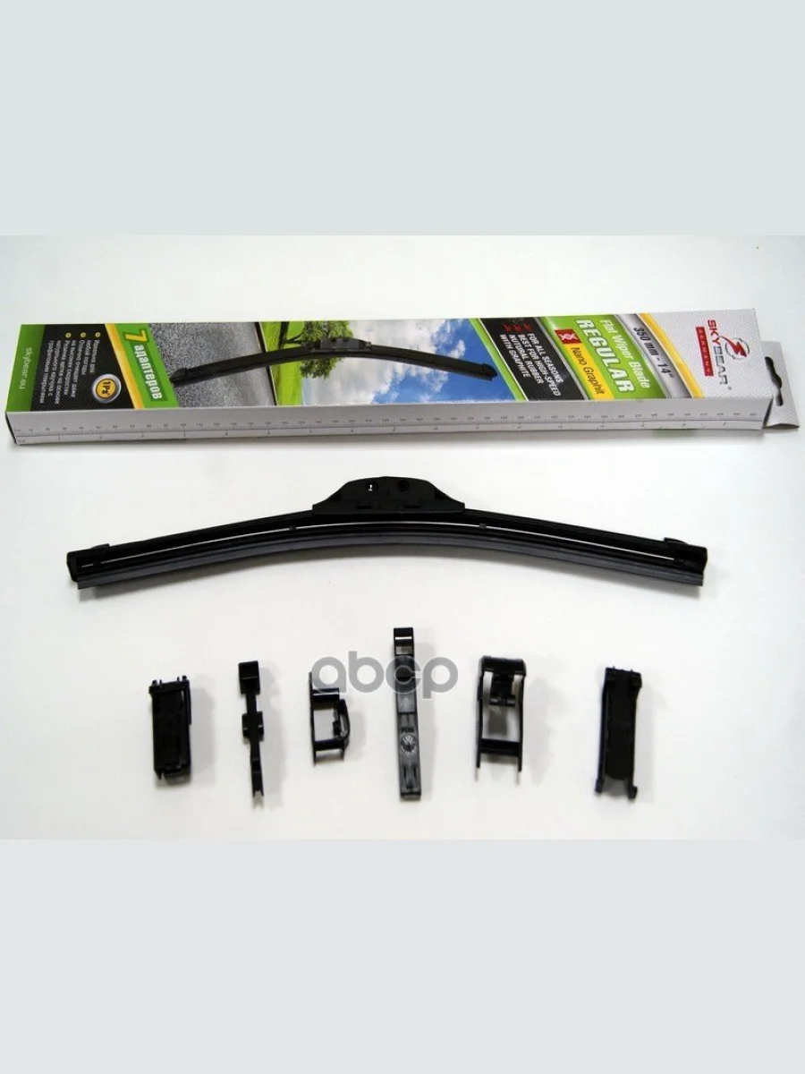 Щетка Стеклоочистителя 350 Мм14 Бескаркасная Skybear Regular 8 Адаптеров (702140) SKYBEAR арт. 702140  с доставкой в г. Керчь