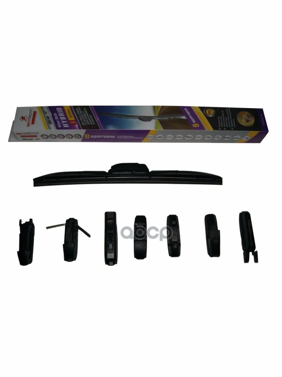 Щетка Стеклоочистителя 350 Мм14 Гибридная Skybear 8 Адаптеров (707140) SKYBEAR арт. 707140  в Керчи Республика Крым