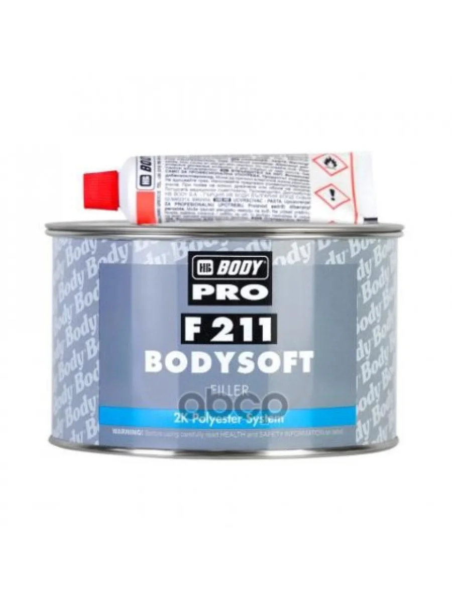 Шпатлевка Body 211 Soft Светло-Желтая (0,9 Кг) Универсальная HB BODY арт. 2112300011  в Керчи Республика Крым