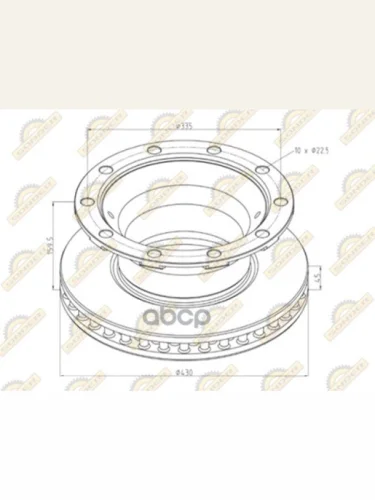 Диск Тормозной Bpw 430*335*45*159.5 SONDER арт. 160050076