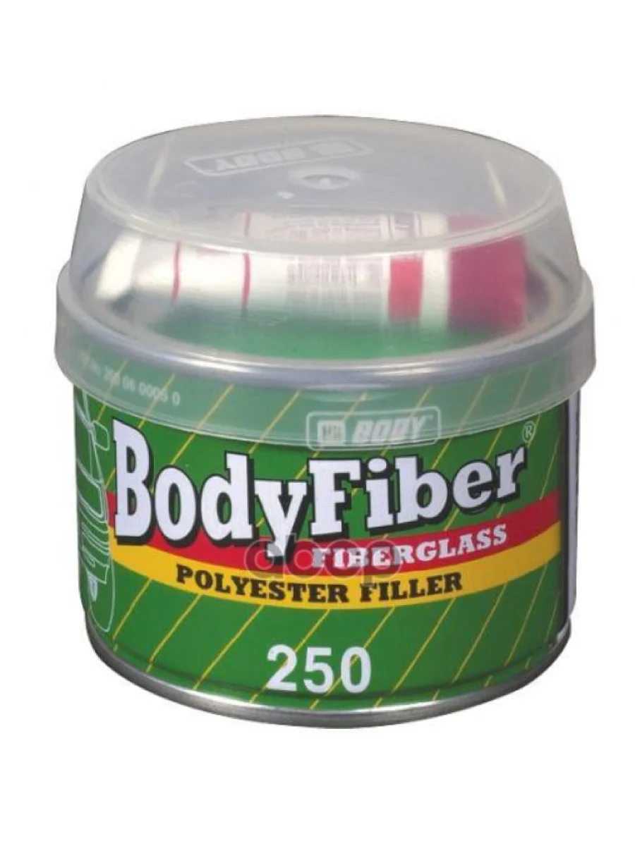 Шпатлевка Body Fiber Со Стекловолокном Зеленая (0,25 Кг) (2500600050) HB BODY арт. 2500600050  в Воронеже Воронежской области