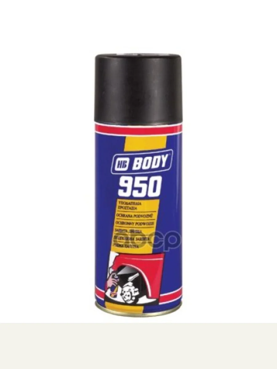 Мастика-Антигравий Body 950 Черный (0,4 Л) Аэрозоль (5100200000) HB BODY арт. 5100200000  в Керчи Республика Крым