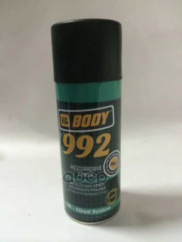 Грунт Алкидный (1-Комп.) Body 992 Антикоррозионный Черный  (0,4 Л) Аэрозоль (5100299200) HB BODY арт. 5100299200