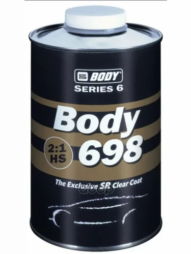 Лак Акриловый (2-Комп.) Body 698 2:1 Hs (1Л) + Отвердитель Body 620 (0,5Л) Комплект (6980000001) HB BODY арт. 6980000001