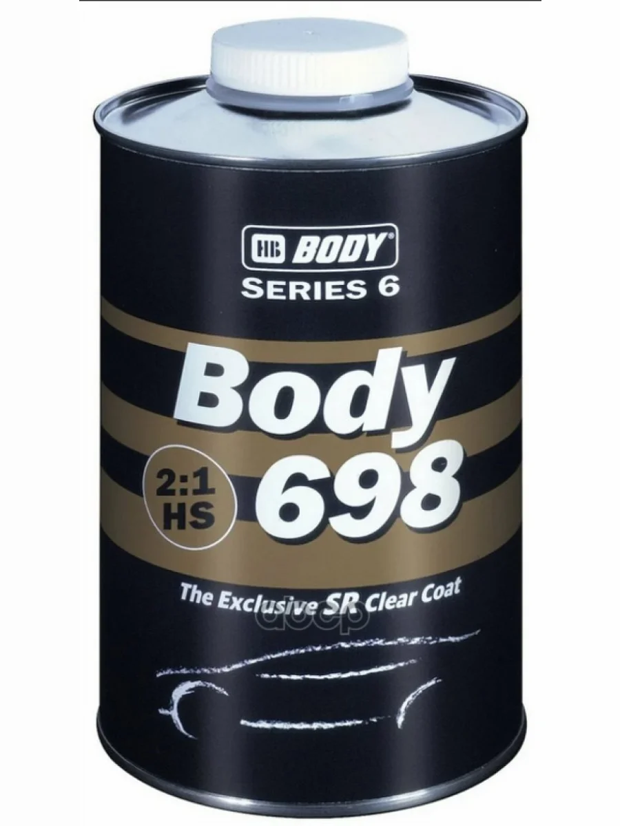 Лак Акриловый (2-Комп.) Body 698 2:1 Hs (1Л) + Отвердитель Body 620 (0,5Л) Комплект (6980000001) HB BODY арт. 6980000001  в Перми Пермском крае
