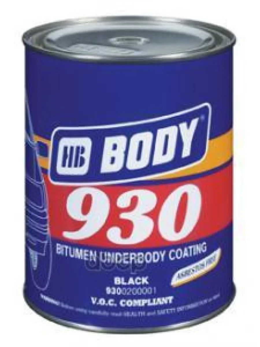 Мастика-Антигравий Body 930 Черный (1Кг) ЖБ (9300200001) HB BODY арт. 9300200001  в Перми Пермском крае