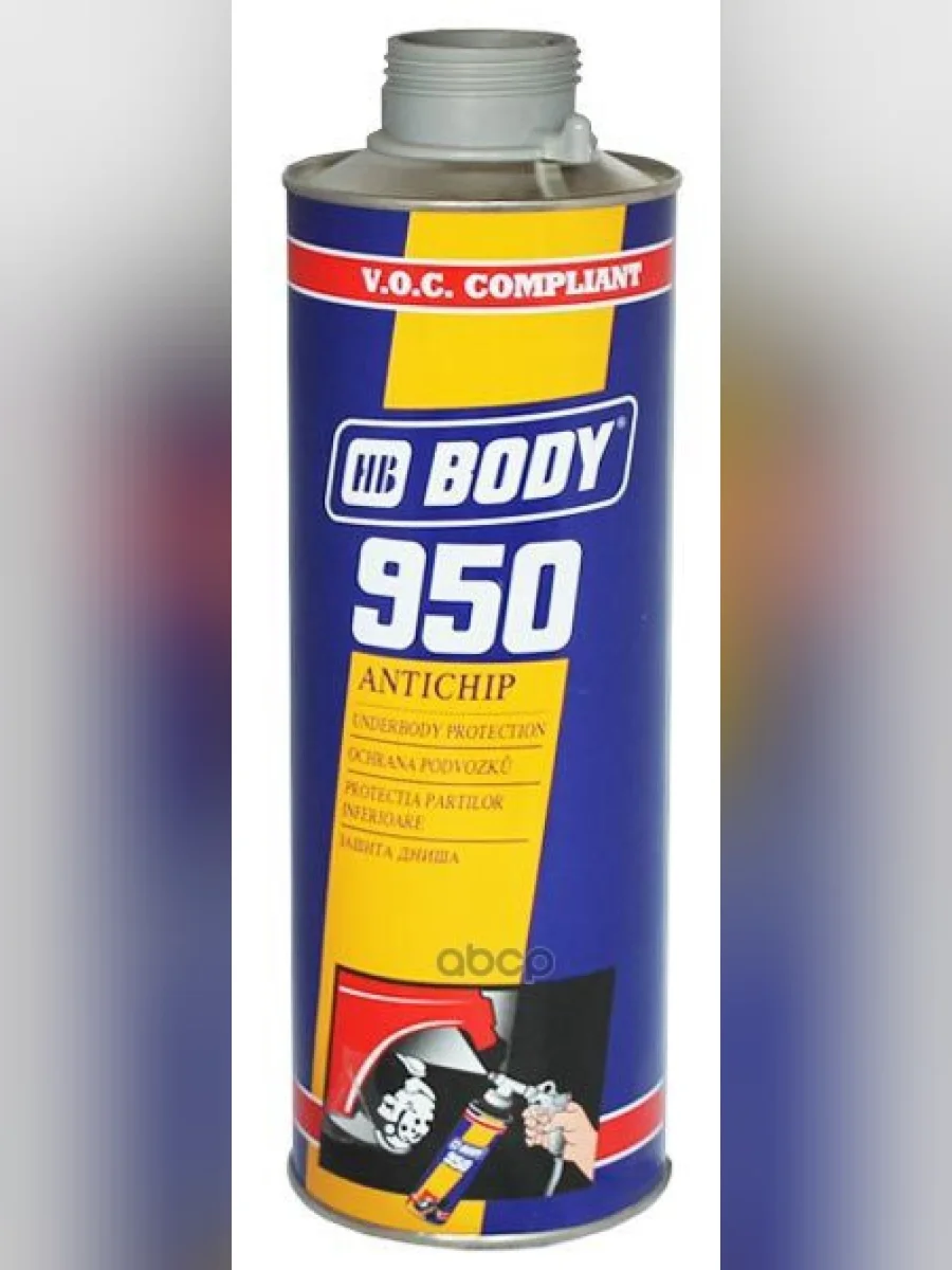 Мастика-Антигравий Body 950 Серый (1Л) Евробалон С Креплением Под Ubs Краскопульт (9500700001) HB BODY арт. 9500700001  в Керчи Республика Крым