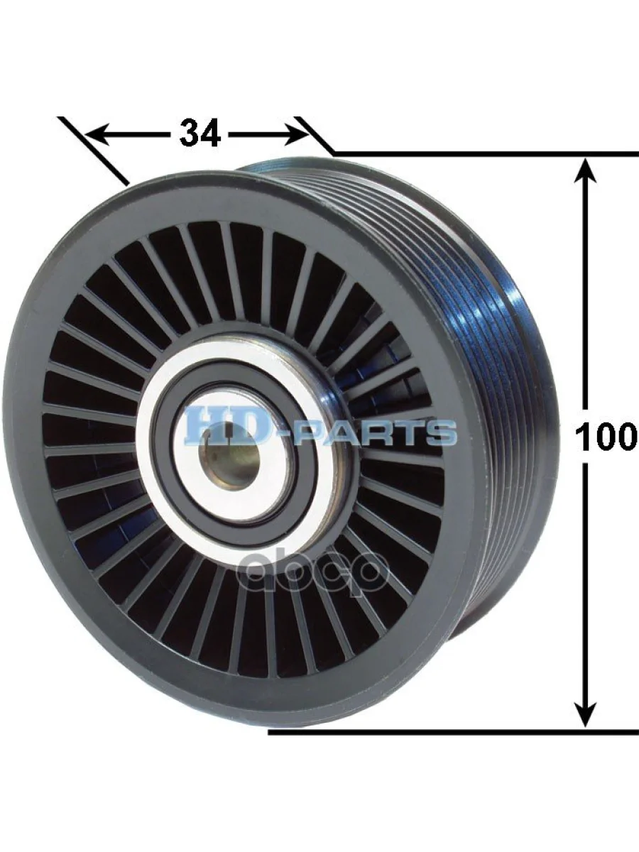 Ролик Натяжителя Ремня Вентилятора (Ручейковый) Scania 4PGRT HD-parts арт. 302422  в Керчи Республика Крым