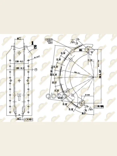 Колодка Тормозная С Роликом Без Накладок Bpw SONDER арт. 180020056
