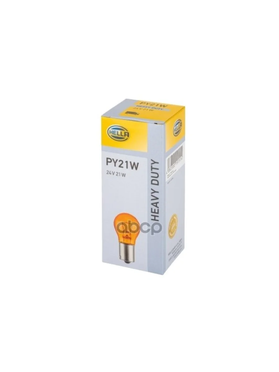 Лампа Py21w, 24V 21W  Желтая HELLA арт. 8GA006841241  в Керчи Республика Крым