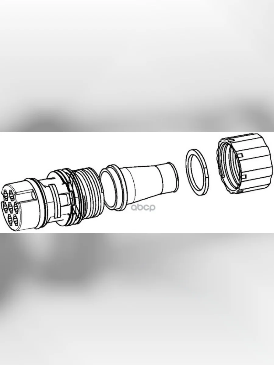 Разъем Электр. 7 Полюс. HELLA арт. 9XX340880001  в Керчи Республика Крым