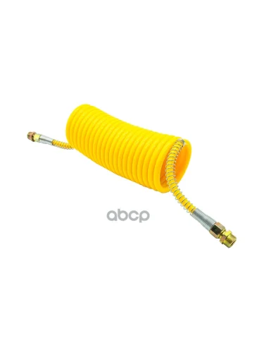 Шланг Пневматический Прицепа Спиральный, Винтовой Евро Желтый (L- 7.5 Метра, Двухслойный) (22*1,5) ( SORL арт. 37300510040
