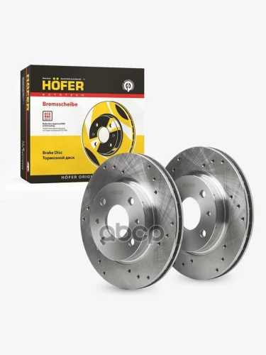 Диск Переднего Тормоза Ваз 2110-12, 1117-19, 2170-72, 2190-94 R13 (К-Т 2 Шт) Вентилир. Hofer HOFER арт. HF 130 208