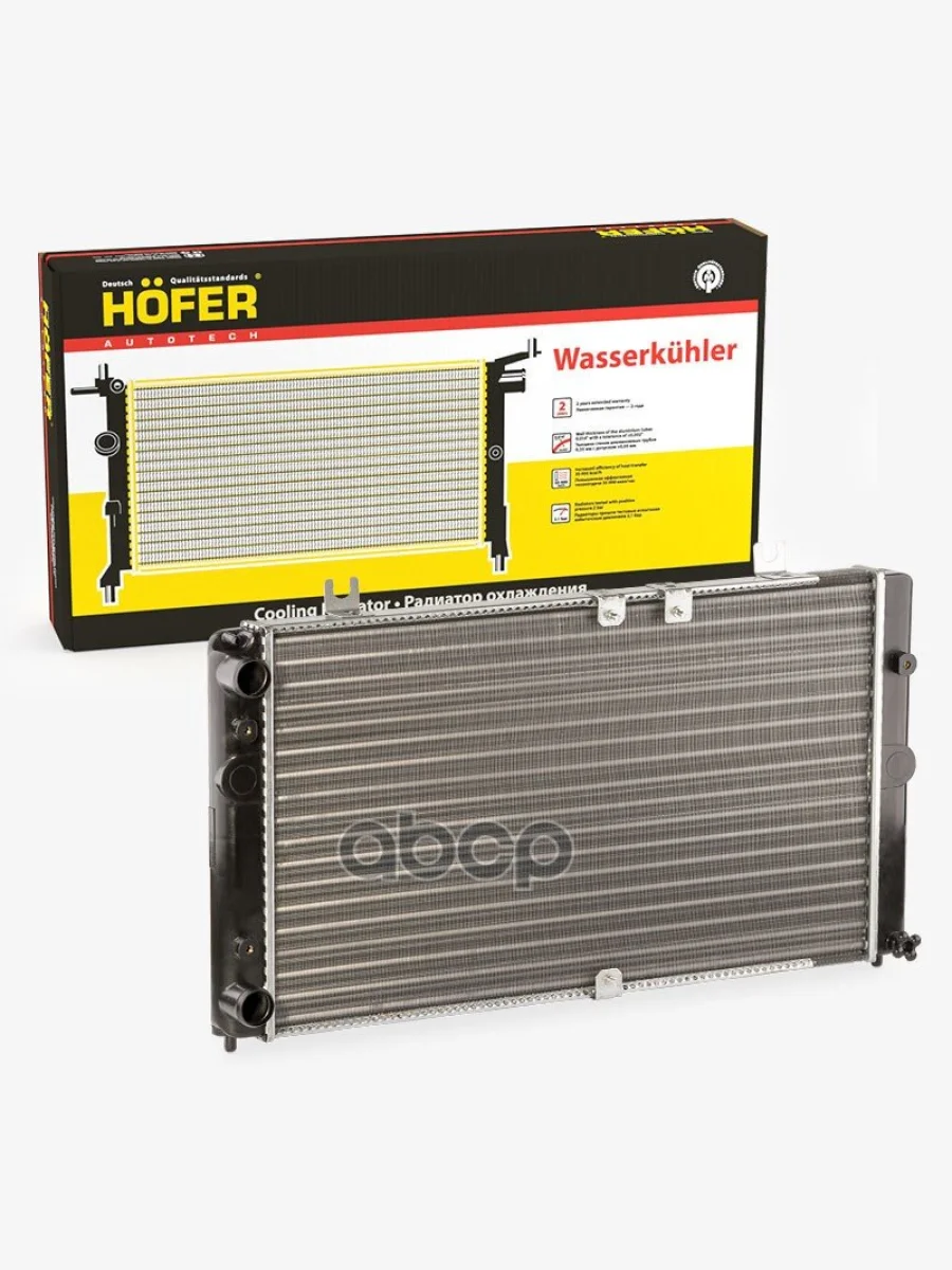 Радиатор Охлаждения Ваз 1117-19 Алюм. 2-Ряд. Hofer Hf 708 419 HOFER арт. HF 708 419  в Керчи Республика Крым