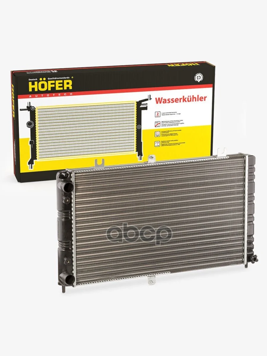 Радиатор Охлаждения Ваз 2170 Алюм. 2-Ряд. Hofer Hf 708 420 HOFER арт. HF 708 420  в Керчи Республика Крым
