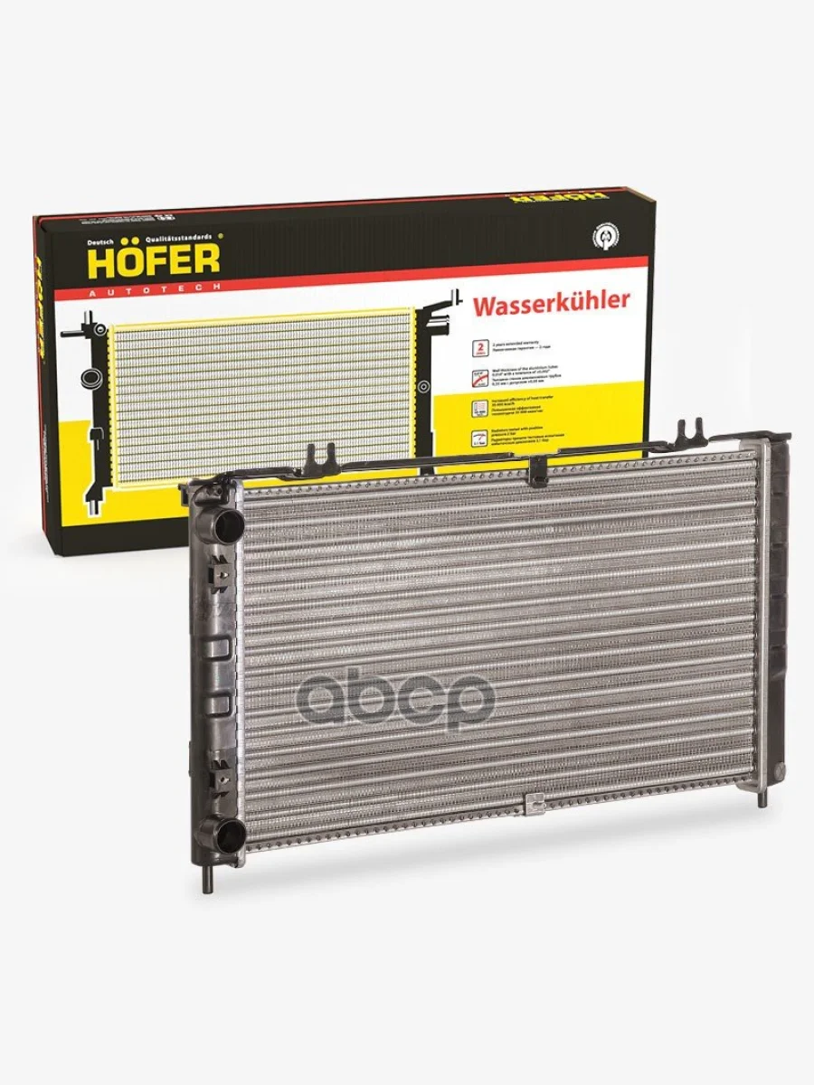Радиатор Охлаждения Ваз 2170 Алюм. 2-Ряд. Mt, Под Кондиц. Panasonic, Сборный Hofer Hf 708 434 HOFER арт. HF 708 434  в Керчи Республика Крым