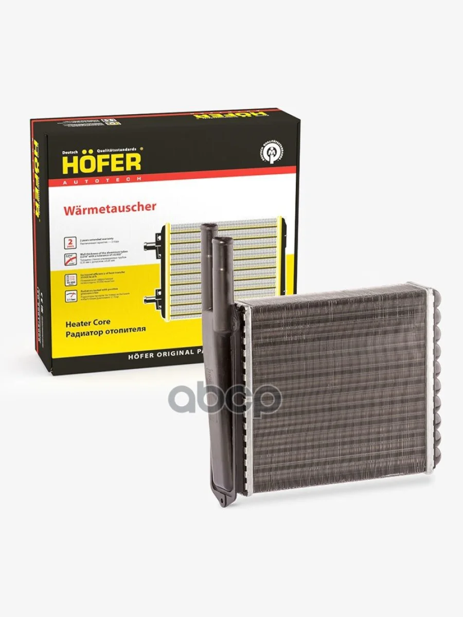 Радиатор Отопителя Ваз 1117-19 (2-Х Ряд. Алюм.) Hofer Hf 730 227 HOFER арт. HF 730 227  в Керчи Республика Крым