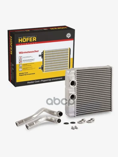 Радиатор Отопителя Ваз 2190 НО (2015-17) (2-Х Ряд. Алюм.) Паян. Hofer Hf 730 262 HOFER арт. HF 730 262