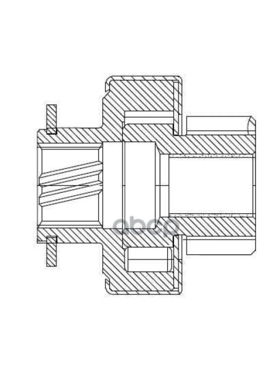 Привод Стартера Для АМ Газ Газель Next Дв. Cummins Isf 2.8D 6Mt (Бендикс) Startvolt (Vcs 0319) STARTVOLT арт. VCS 0319  в Керчи Республика Крым