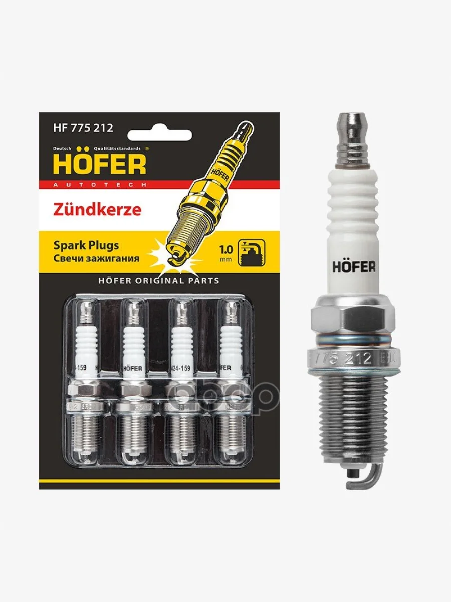 Свеча Hofer Hf 775 212 Ваз 21103-2112,1118 Калина 16-Кл.инж. (1Мм, R, Cu) (Блистер,К-Кт, 4 Шт) (Hf HOFER арт. HF 775 212  в Керчи Республика Крым