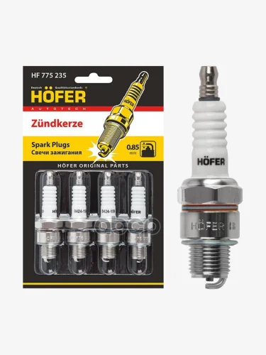 Свеча Hofer Hf 775 235 Для АМ Газ, Уаз, Зил (Блистер,К-Кт, 4Шт.) (Hf 775 235) HOFER арт. HF 775 235
