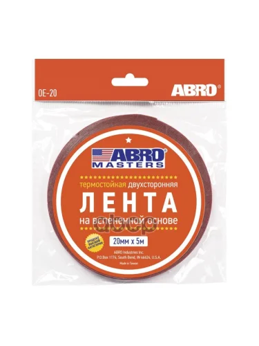 Скотч Двухсторонний Abro Белый (20Мм*5М) (Oe-20-R) ABRO арт. OE-20-R