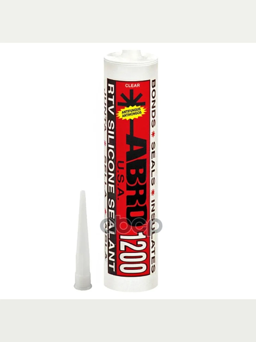 Герметик Силиконовый Abro Прозрачный (310 Г) Под Пистолет (Ss-1200-Clr) ABRO арт. SS-1200-CLR  в Керчи Республика Крым