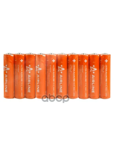 Батарейка Мизинчиковая Airline Lr03 Щелочная Упак.10шт AIRLINE арт. AAA-10