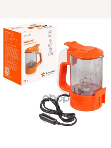 Чайник Автомобильный Airline 12В Прозрачный 0,5 Л AIRLINE арт. ABK-12-03