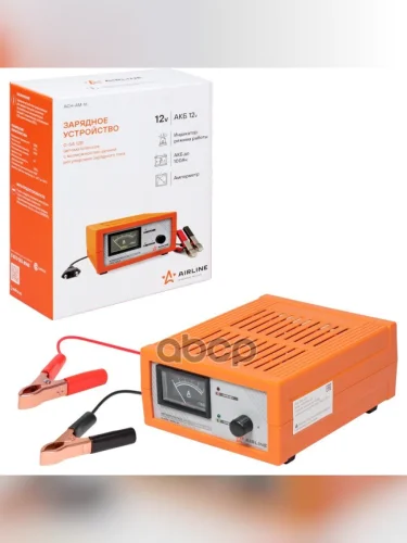 Зарядное Устройство Для Акб Airline 12В Емкостью До 100 А.ч. Импульсное, Амперметр, Ручная Регулиров AIRLINE арт. ACH-AM-16