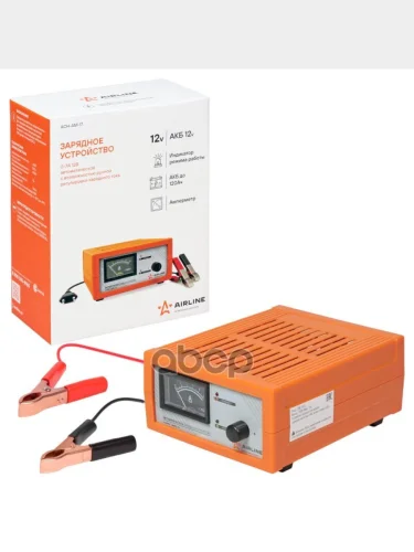 Зарядное Устройство Для Акб Airline 12В Емкостью До 120 А.ч. Амперметр, Ручная Регулировка Зарядного AIRLINE арт. ACH-AM-17