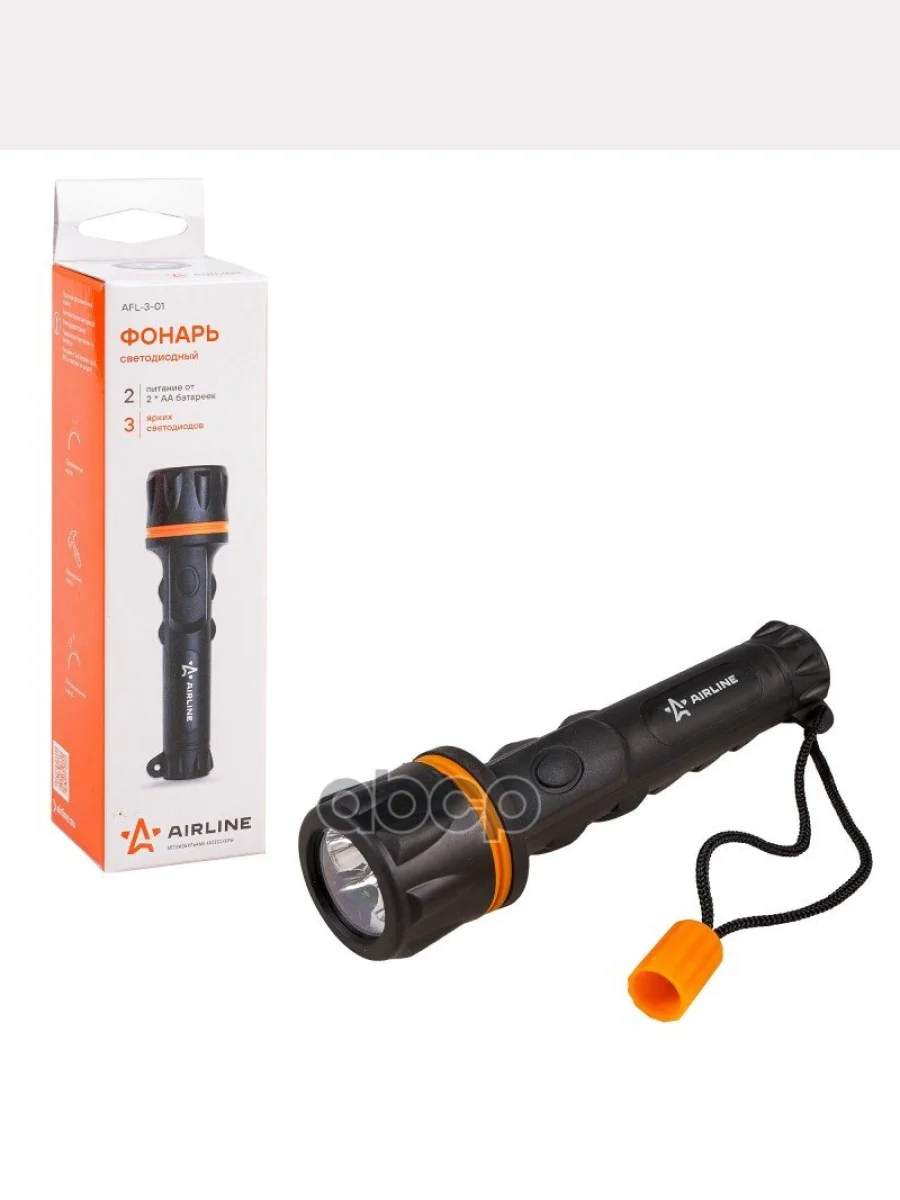 Фонарь Светодиодный  Airline 3 Smd На Батарейках (Afl-3-01) AIRLINE арт. AFL-3-01  в Керчи Республика Крым