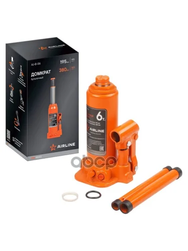 Домкрат Гидравлический 6.0Т Pro (195-380 Мм) Airline (Aj-B-06) AIRLINE арт. AJ-B-06