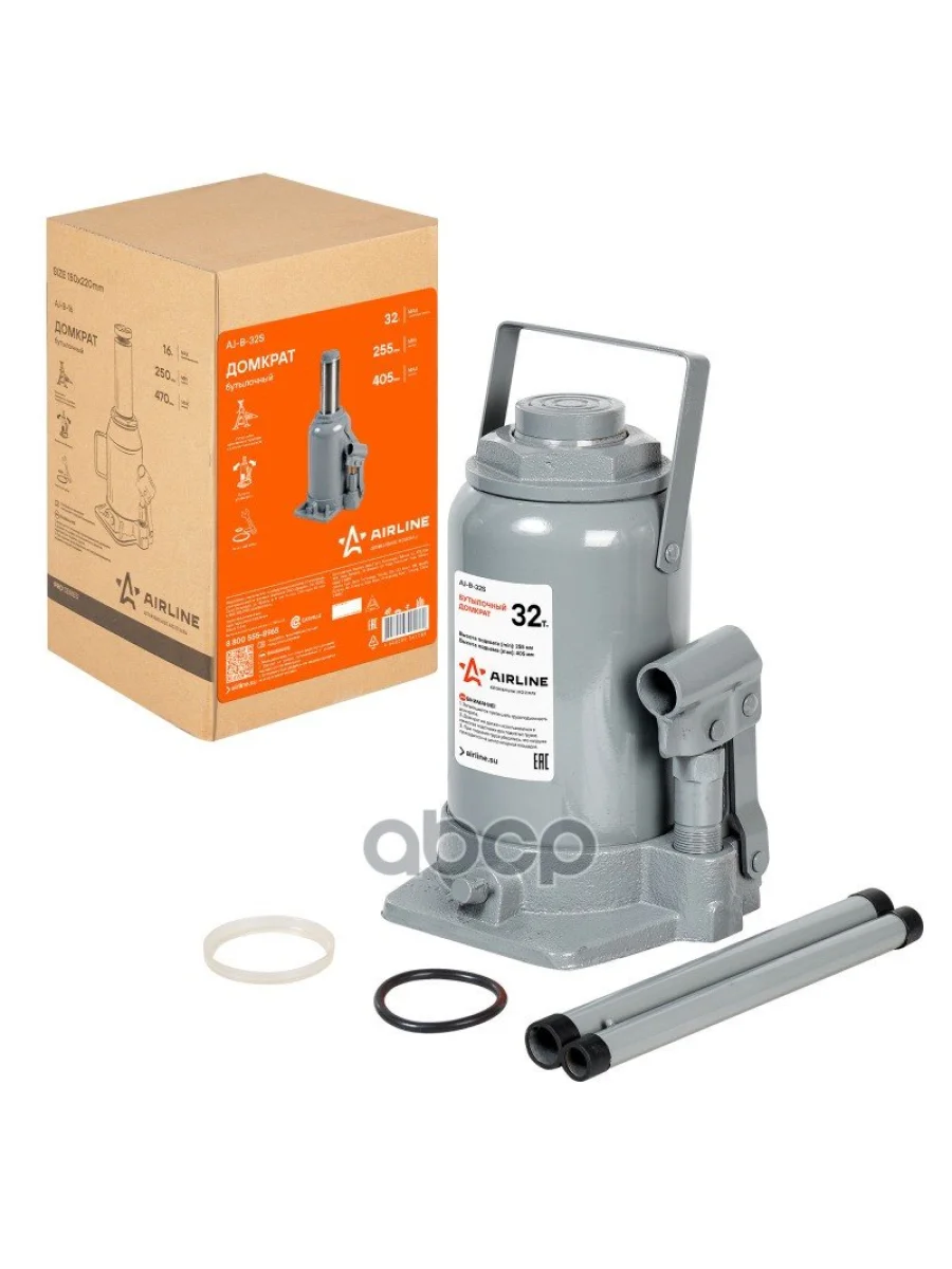 Домкрат Гидравлический 32.0Т (255-405 Мм) Airline (Aj-B-32S) AIRLINE арт. AJ-B-32S  в Перми Пермском крае