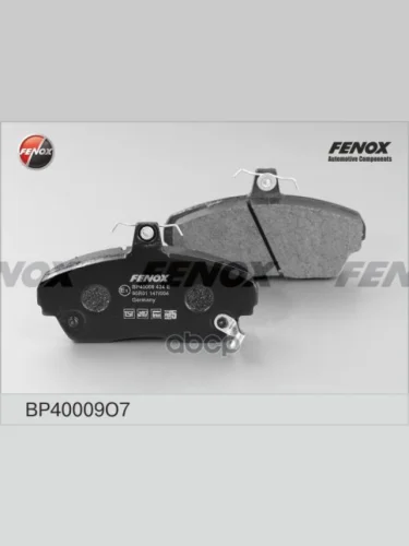 Колодка Тормозная Передняя Для АМ Газ 2217 (К-Т) Fenox (Bp40009o7) (22170350117082) FENOX арт. BP40009O7