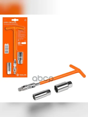 Ключ Свечной 16Х21*250 Мм Т-Образный Airline (Ak-S-01) AIRLINE арт. AK-S-01