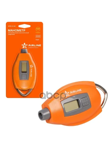Манометр Шинный ( До 7 Атм) Цифровой, Жк-Дисплей Airline AIRLINE арт. APR-D-04
