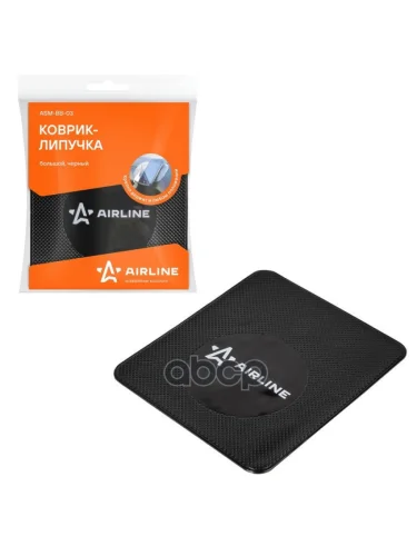 Коврик Панели Приборов Airline Противоскользящий Липучка 13*16 См AIRLINE арт. ASM-BB-03