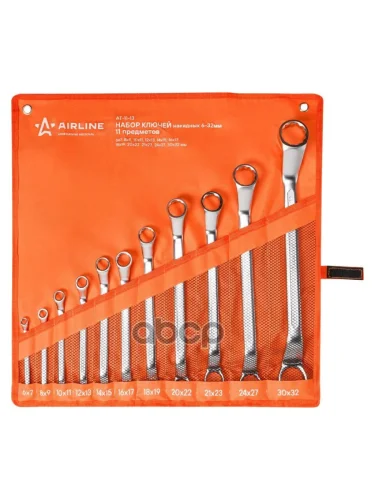 Набор Ключей Накидных  (11 Пр. 6-32Мм) Airline Сумка AIRLINE арт. AT-11-13