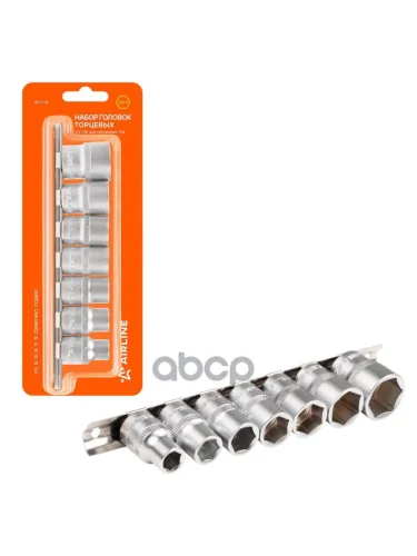 Набор Головок 12 Dr 7 Предметов 6-Гранных (10-22 Мм) Airline (At-7-31) AIRLINE арт. AT-7-31
