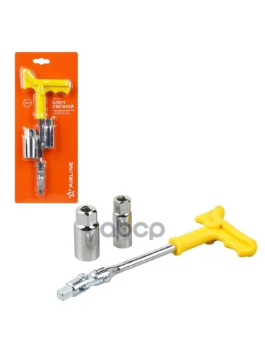 Ключ Свечной 16Х21*250 Мм Г-Образный Airline С Пластиковой Рукояткой (Atac041) AIRLINE арт. ATAC041